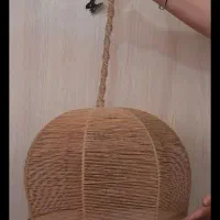 لوستر رافیا طرح گنبدی