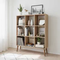 کتابخانه k55(تولیدی انواع قفسه استند شلف کتابخونه