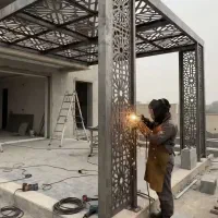آهنگری و جوشکاری درب نرده حفاظ انواع اسکلت