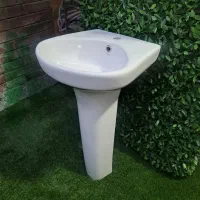روشویی کار کرده بدون شیر آلات