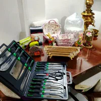 سرویس چاقو،سبد نان،سینی چوبی،چاقو تیزکن،تیبگ