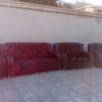یک دست مبل هفت نفره راحتی با عسلی