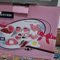سرویس صبحانه خوری قلبی ۱۷ پارچه ۲نفره آی سرام