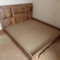 تخت خواب دو نفره با تشک طبی فنری یاتاش ترک.