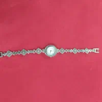ست ساعت دستبند و گوشواره نقره