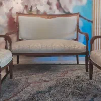 کاناپه دونفره دوتا مبل تک نفره النا کار نکرده نو