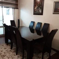 میز نهارخوری ۸ نفره چوبی & بوفه چوبی، کارکرده