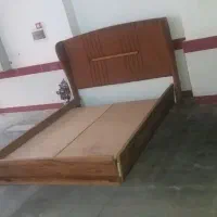 تخت خواب دو نفره چوب و تشک رویال دو نفره اصل