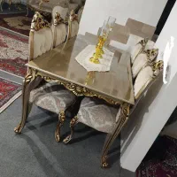 ست کامل مبل و غذاخوری و جلو مبلی