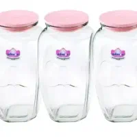 بانکه حبوبات شیشه ای نیلوفر