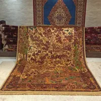 فرش چله ابریشم نو نقشه بینظیر