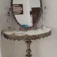 آینه شمعدان آب نقره