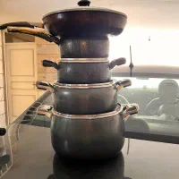 قابلمه ۳ عدد +تابه+شیرداغ کن