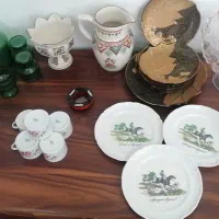 ظروف زیبا و قدیمی ملامین، چینی،کریستال