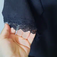 لباس زنانه کتان نخ مشکی