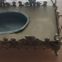 منقل برنجی ترکیبی.عتیقه.قدیمی