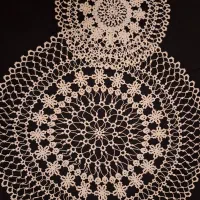 رومیزی قلاب بافی