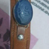 دستبند چرم نقره