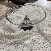 میوه خوری بلور با پایه فلزی