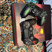 ps4 اسلیم یک 1 ترابایت ۲ دسته اصلی اکانتی