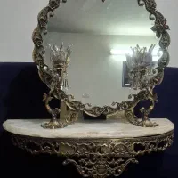 آئینه شمعدان برنجی