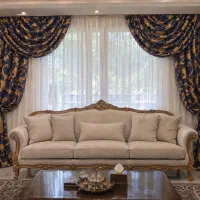پرده سالن پذیرایی و اتاق/ترک/ در حد نو