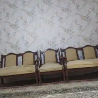مبل راحتی ۶ نفره چوبی سالم