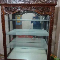 ویترین چهار طبقه باچوب گردو