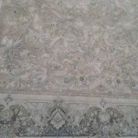 دو تخته فرش ۹ متری قیطران کاشان ۱۲۰۰ شانه در حد نو