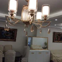 یک جفت لوستر شش شاخه وارداتی