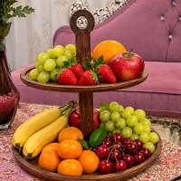 ظرف چوبی پذیرایی دوطبقه
