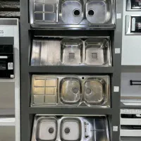 سینک استیل اخوان گرانیتی توکار روکار دو لگن باسینی