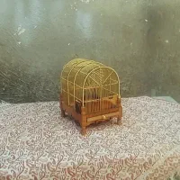 قفس دستبافت برنجی
