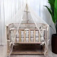 گهواره سنتی سیسمونی نوزاد تخت کنار مادر مدل اتنا