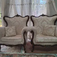 مبل‌‌چوبی۱۰نفره+۱بوفه+سرویس‌خواب‌کامل.