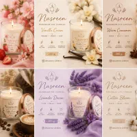 شمع معطر دست‌ساز لوکس