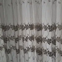 پرده حریر گلدوزی شده پذیرایی