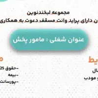 استخدام راننده همراه با وانت مسقف