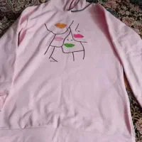 هودی دخترانه صورتی نو استفاده نشده قیمت ۵۰۰تومان