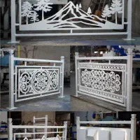 نرده بالکن و جان‌پناه cnc