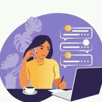 فروشنده با تجربه خانم در بوتیک