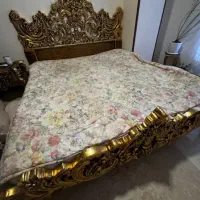 سرویس خواب دونفره منبت کاری چوب