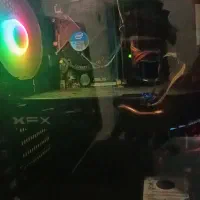 کیس گیمینگ i5 RX580 رم 12 با مانیتور