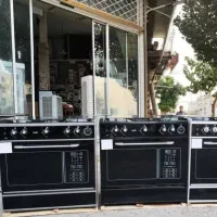 گاز ۵ شعله باطراحی خاصجنس استیل*شیشه یا لعاب مرغوب