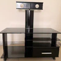 میز تلویزیون شیشه ای مشکی