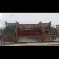 صندلی و تخت چوبی سنتی