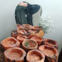 هفت سین چوبی مدل دفرمه
