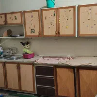 کابینت اشپزخانه درحد نو رنگ کوره ای