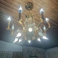 لوستر 16 شعله برنجی