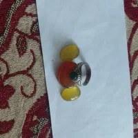 انگشتر نقره ونگین شرف شمس وعقیق